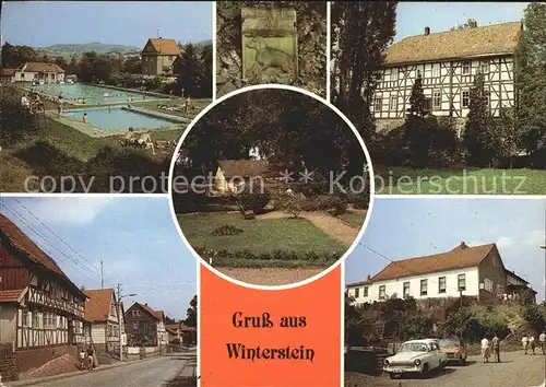 Winterstein Emsetal Schwimmbad Hundedenkmal Vogtei Liebensteiner Str Park Gaststaette Zum Meisenstein