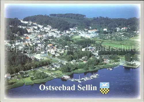 Sellin Ruegen mit Selliner See Fliegeraufnahme Kat. Sellin Ostseebad