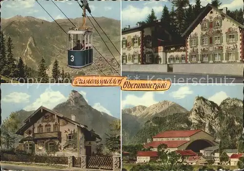 Oberammergau Bergbahn zum Laber Haensl und Gretl  Heim Rotkaeppchen  Haus Kat. Oberammergau