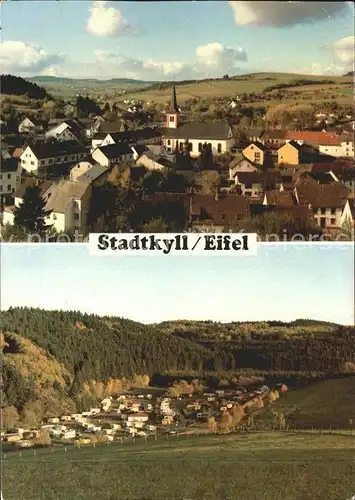 Stadtkyll Panorama und Campingplatz Kat. Stadtkyll