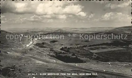 Ebbw Vale Blaenau Gwent Black Mountains from the Moor Kat. Blaenau Gwent