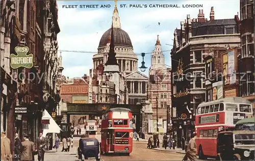 London Fleet Street St. Pauls Cathedral  Kat. City of London