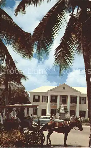 Nassau City Post Office statue Queen Victoria  Kat. Nassau City