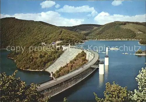 Schleiden Eifel Urftsee Staumauer Obersee  Kat. Schleiden