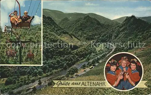 Altenahr Ahr Seilbahn Winzermaedchen Kat. Altenahr