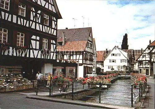 Oberkirch Baden Renchtal Partie am Bach Kat. Oberkirch