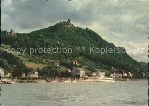 Mehlem Bonn mit Drachenfels Kat. Bonn