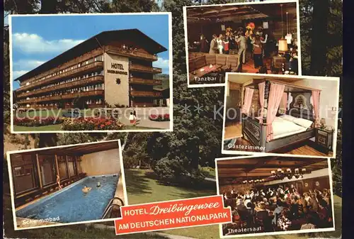 Tittling Ferienhotel Dreiburgensee Tanzbar Schwimmbad Gaestezimmer Theatersaal Kat. Tittling