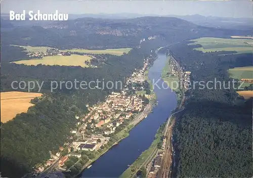 Bad Schandau Fliegeraufnahme Kat. Bad Schandau