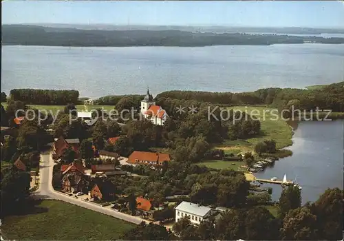 Bosau Fliegeraufnahme mit Ploener See Kat. Bosau