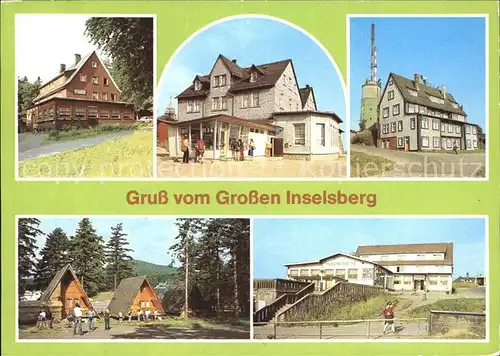 Inselsberg Schmalkalden Haus am Reitstein Restaurant Stadt Roda Berggasthof Stoehr Kat. Schmalkalden