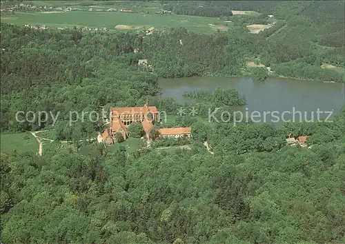 Klostersee Holstein Fliegeraufnahme mit Gedicht von Theodor Fontane Kat. Groemitz