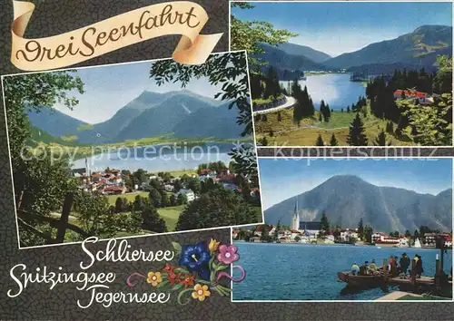 Schliersee Spitzingsee Tegernsee Kat. Schliersee