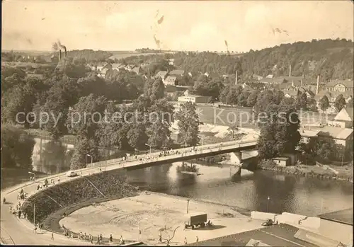 Colditz Bruecke 20. Jahrestag  der DDR Kat. Colditz