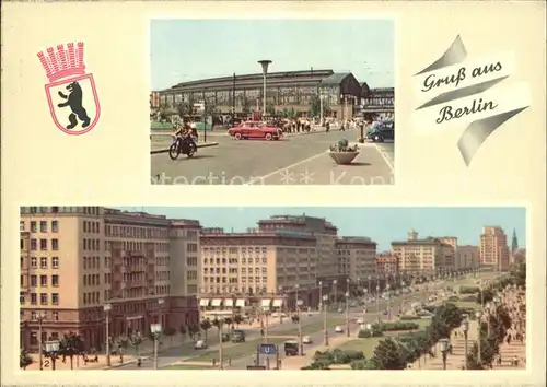 Berlin Bahnhof Friedrichstrasse Karl Marx Allee Kat. Berlin