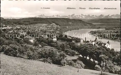 Waldshut Tiengen Alpenkette Kaiserstock Churfirsten