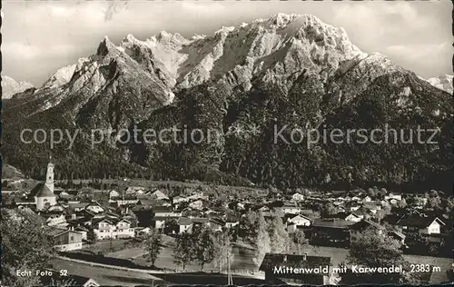 Mittenwald Bayern Karwendel Kat. Mittenwald