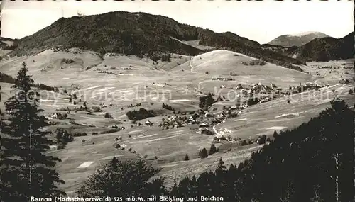 Bernau Schwarzwald Bohling und Belchen Kat. Bernau im Schwarzwald