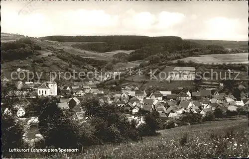 Lohrhaupten Panorama Luftkurort Spessart Kat. Floersbachtal