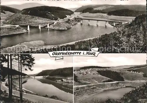 Okertalsperre Panorama Stausee Kat. Goslar