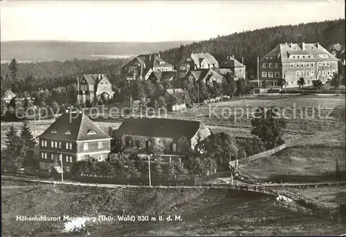 Masserberg Teilansicht Hoehenluftkurort Thueringer Wald Kat. Masserberg