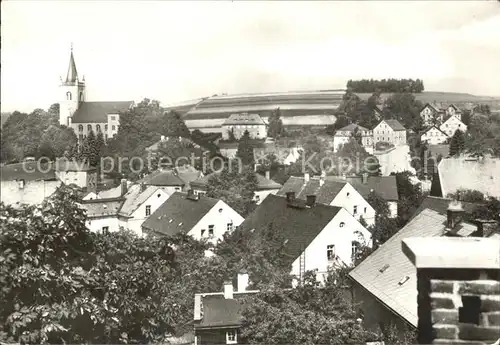 Eppendorf Sachsen Ortsansicht mit Kirche Kat. Eppendorf Sachsen