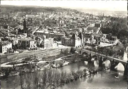 Montauban Pont Vieux Musee d Ingres vue aerienne Kat. Montauban