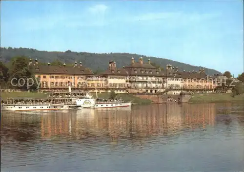 Pillnitz Schloss Pillnitz Elbansicht  Kat. Dresden