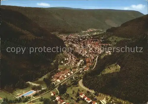 Calmbach Enz Fliegeraufnahme Kat. Bad Wildbad