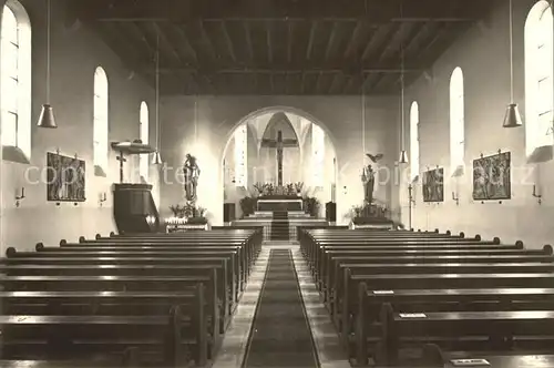 Haltingen Pfarrkirche innen Kat. Weil am Rhein