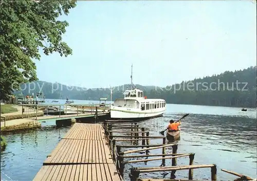 Kriebstein Talsperre Bootsanlegestelle Kat. Kriebstein