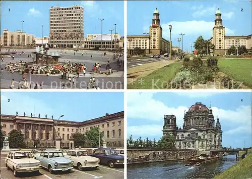 Berlin Alexanderplatz Frankfurter Tor Humboldt Universitaet Dom Kat. Berlin