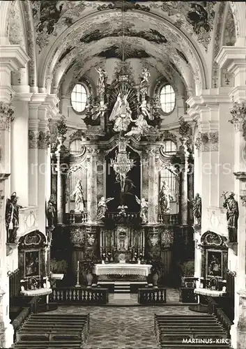 Marktoberdorf Martinus Kirche Inneres Kat. Marktoberdorf