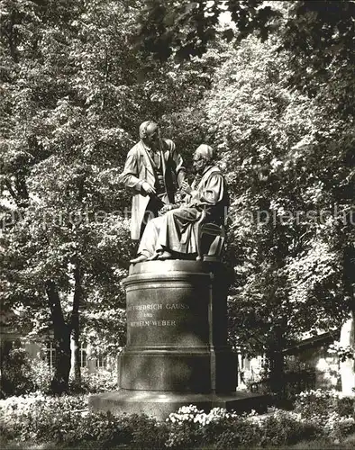 Goettingen Niedersachsen Gaus Weber Denkmal Kat. Goettingen