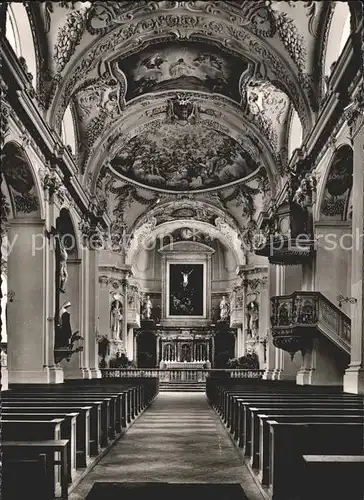 Tegernsee Schlosskirche Inneres Kat. Tegernsee