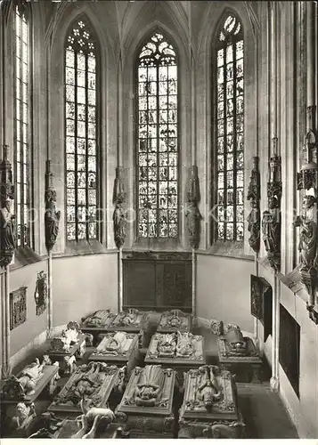 Tuebingen Stiftskirche Statuen der Apostel und herzogliche Grablege Kat. Tuebingen