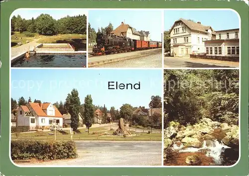 Elend Harz Waldbad Bahnhof FDGB Erholungsheim Donbass Teilansicht Elentstal Kat. Elend Harz