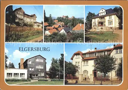 Elgersburg Reichsbahn Erholungsheim Schloss Kinderheim Schoeffenhaus HOG Thueringer Hof Kat. Elgersburg