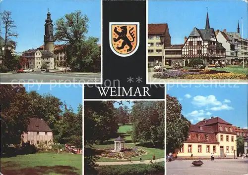 Weimar Thueringen Schloss Markt Goethes Gartenhaus Musentempel Wittumspalais Kat. Weimar