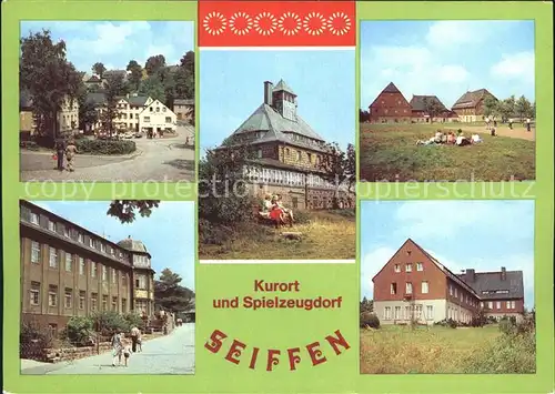 Seiffen Erzgebirge Spielzeugmuseum Restaurant Buntes Haus  Schwartenberg Erholungsheime Kat. Kurort Seiffen Erzgebirge