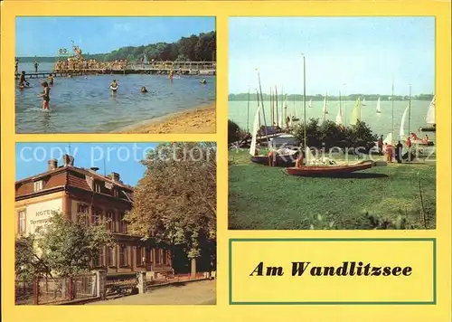 Wandlitz Wandlitzsee Strandbad Hotel Terrassen am See Kat. Wandlitz