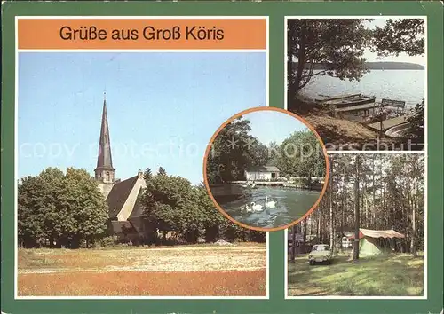 Gross Koeris Kirche Moddergraben Camping Kat. Gross Koeris