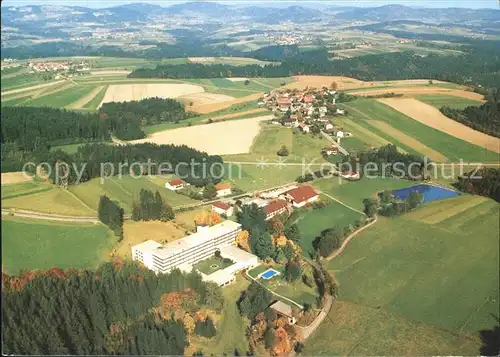 Kellberg Fliegeraufnahme Kurhaus mit Fattendorf Kat. Thyrnau