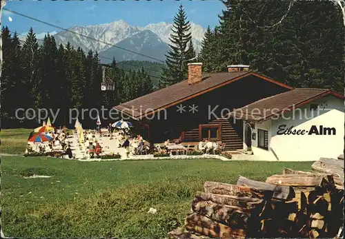 Eibsee Berggasthof Eibsee Alm Zugspitze Kat. Grainau