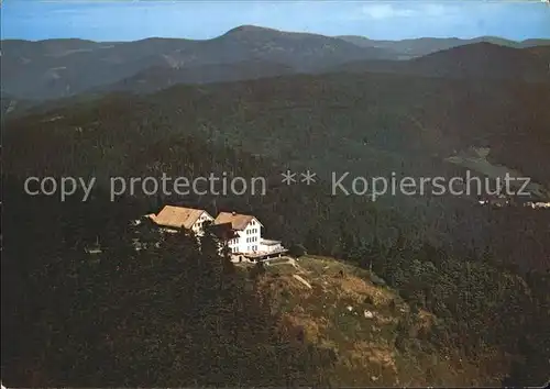 Hochblauen Hotel Fliegeraufnahme bei Badenweiler mit Belchen Kat. Badenweiler