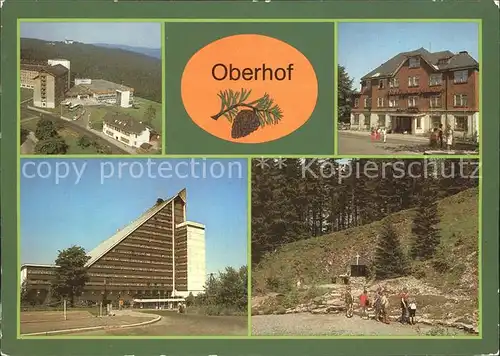 Oberhof Thueringen Erholungsheime und Interhotel Panorama Kat. Oberhof Thueringen