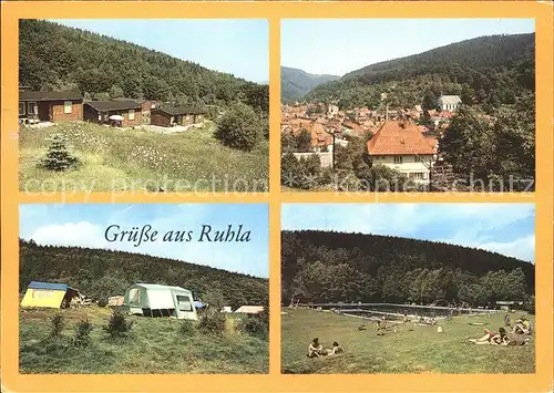 Ruhla Erholungszentrum Alte Ruhl Camping Freibad Kat. Ruhla