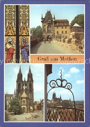 Meissen Elbe Sachsen Albrechtsburg Dom  Kat. Meissen