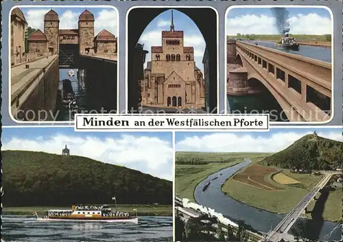 Minden Westfalen Schachtschleuse Dom Westfaelische Pfort Kat. Minden