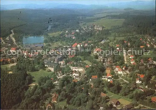 Hahnenklee Bockswiese Harz Fliegeraufnahme Kat. Goslar